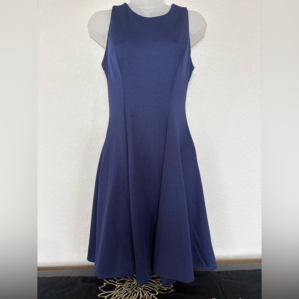 Blue Ribbon Styles Navy Blue Sleeveless Dress